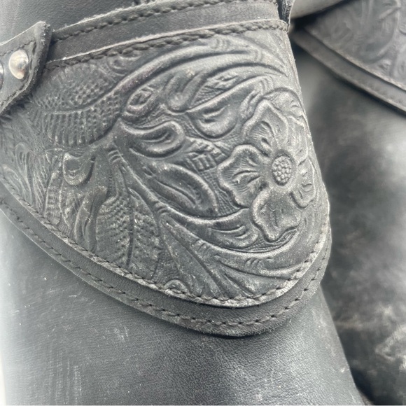 Matisse Danny Distressed Leather Western Removable Harness Cowgirl Bootie Size 9 - Picture 4 of 13